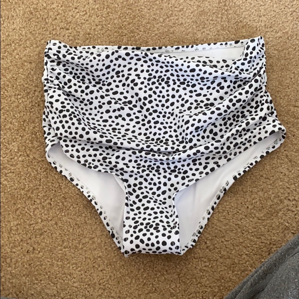 High waisted bathing suit bottoms-NEVER WORN